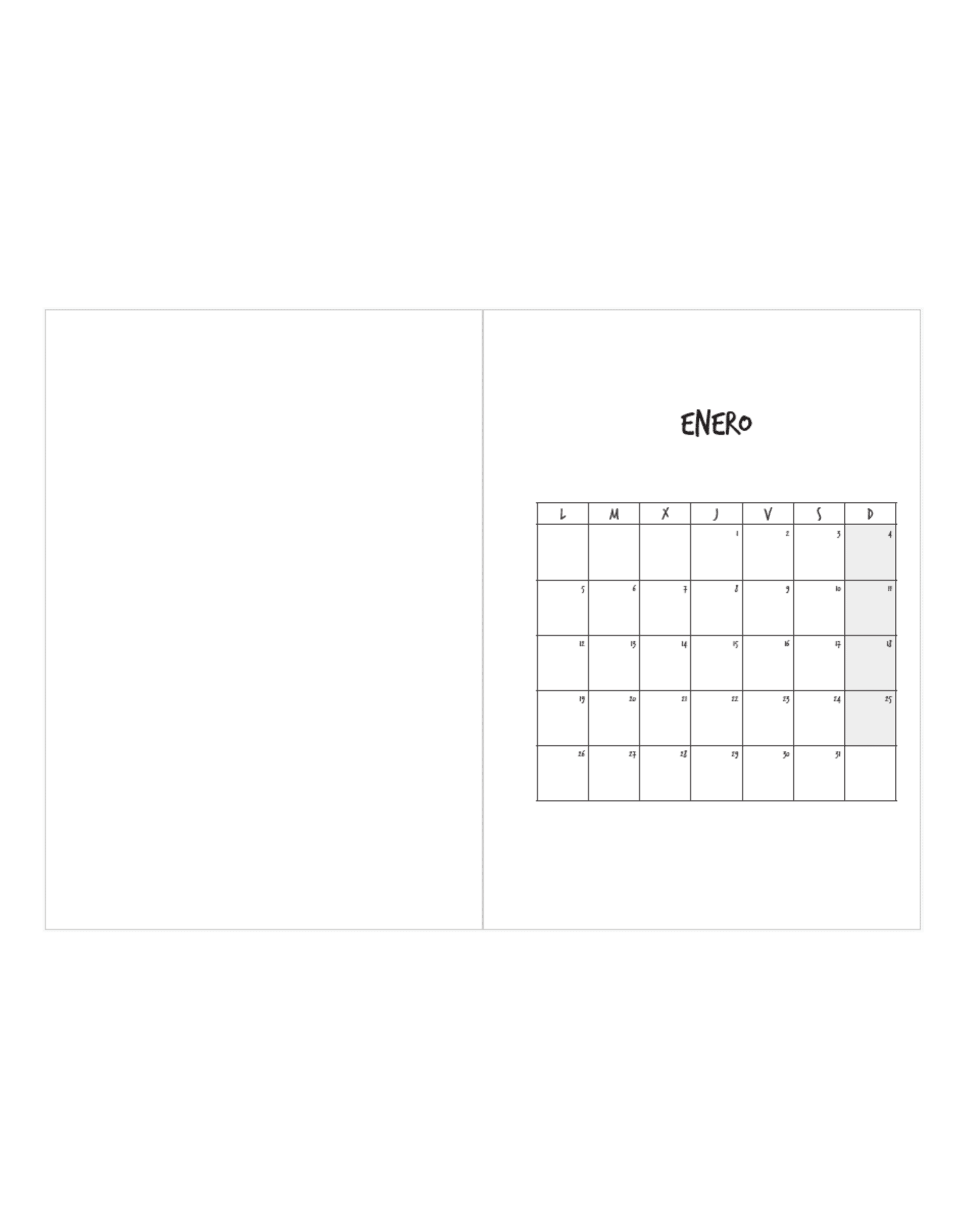 Agenda personalizada centros - MODELO CRISTINA - 2