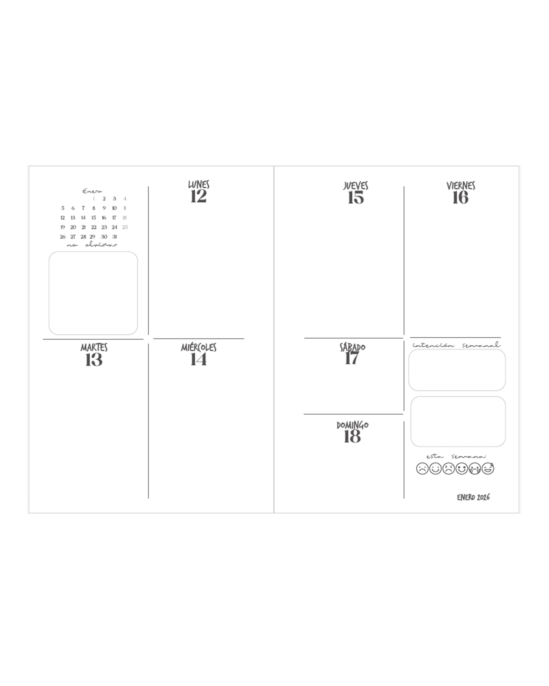 Agenda Semanal Plan - personalizada - 4