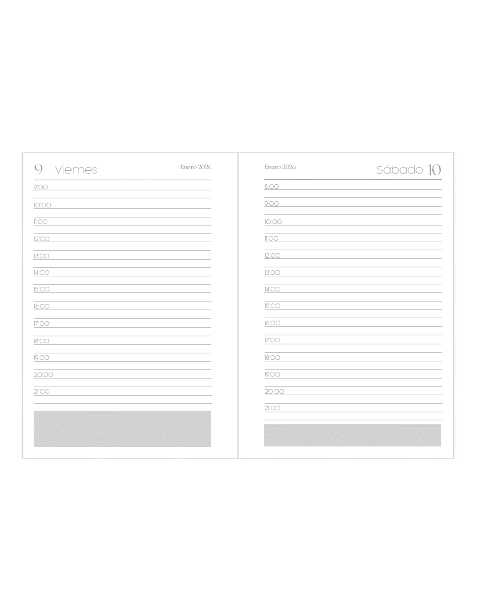 Agenda personalizada centros - MODELO CRISTINA - 3