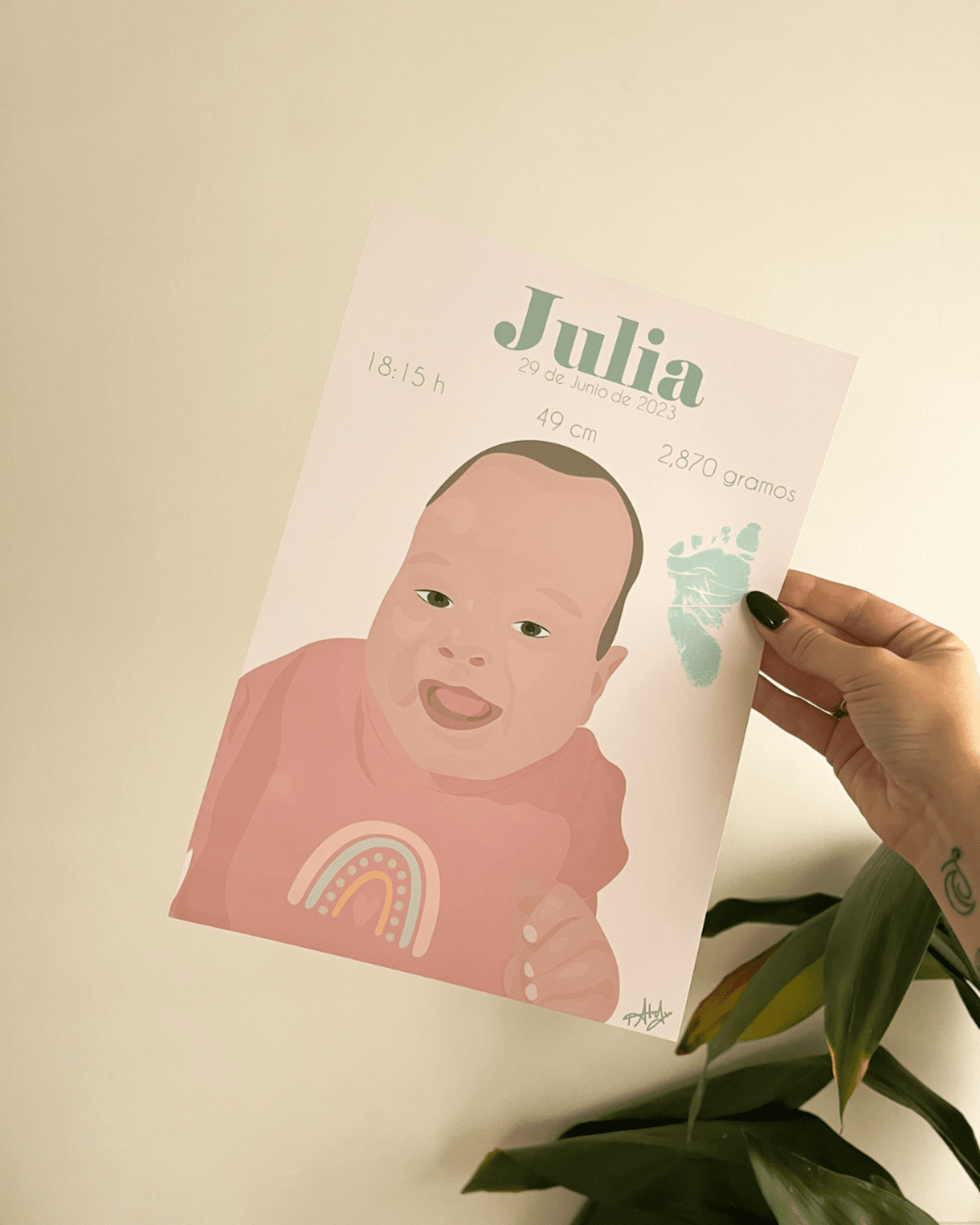 Natalicio ilustrado personalizado - 2