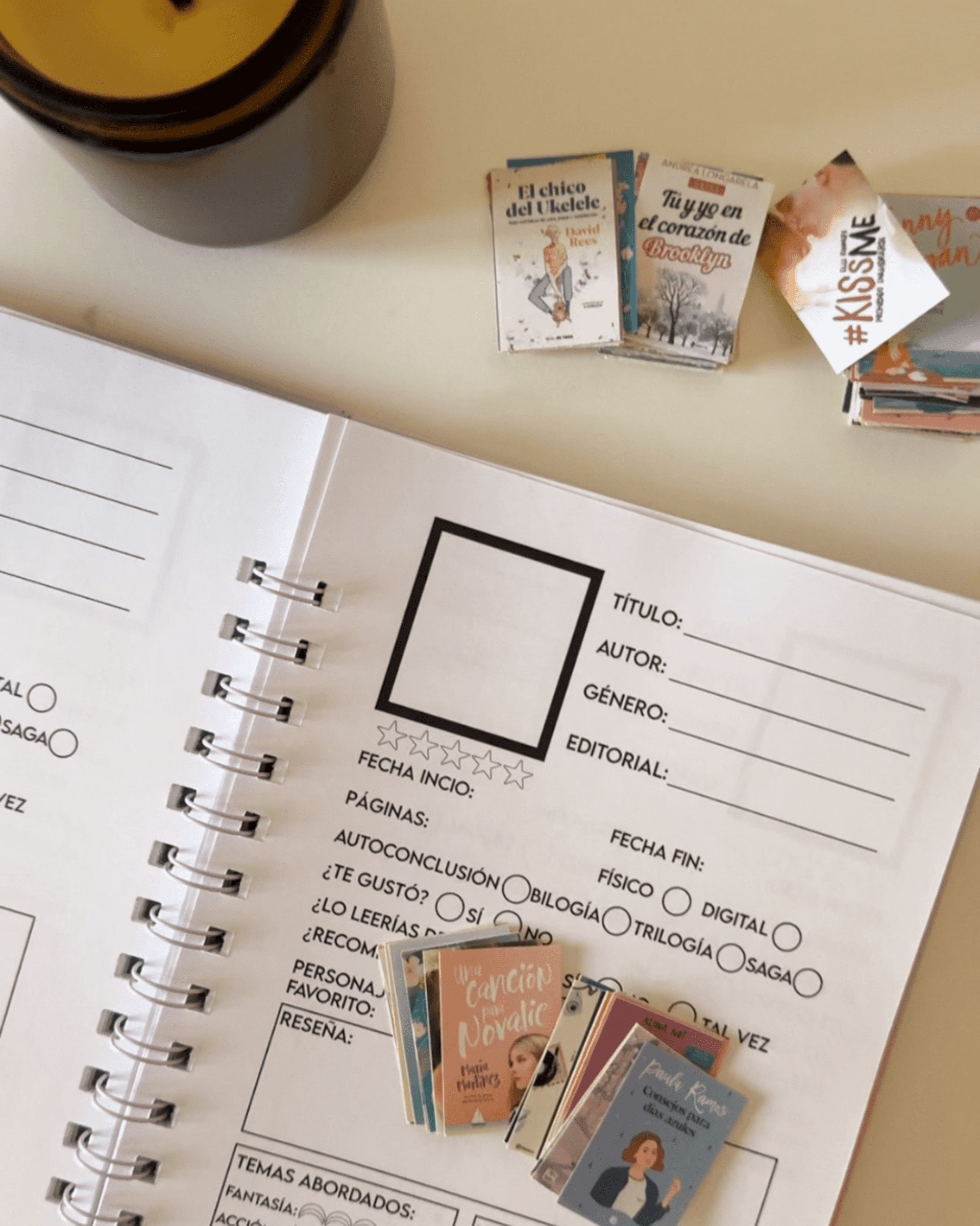 Diario lector constelaciones - personalizado - 2